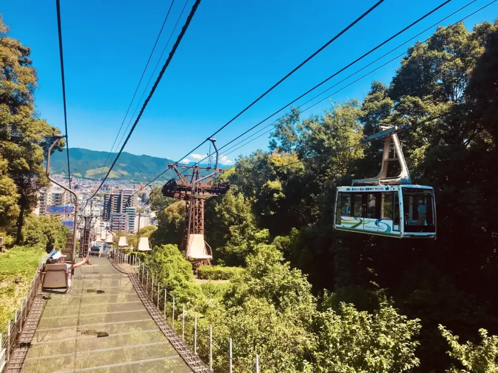 リフトでの空中散歩